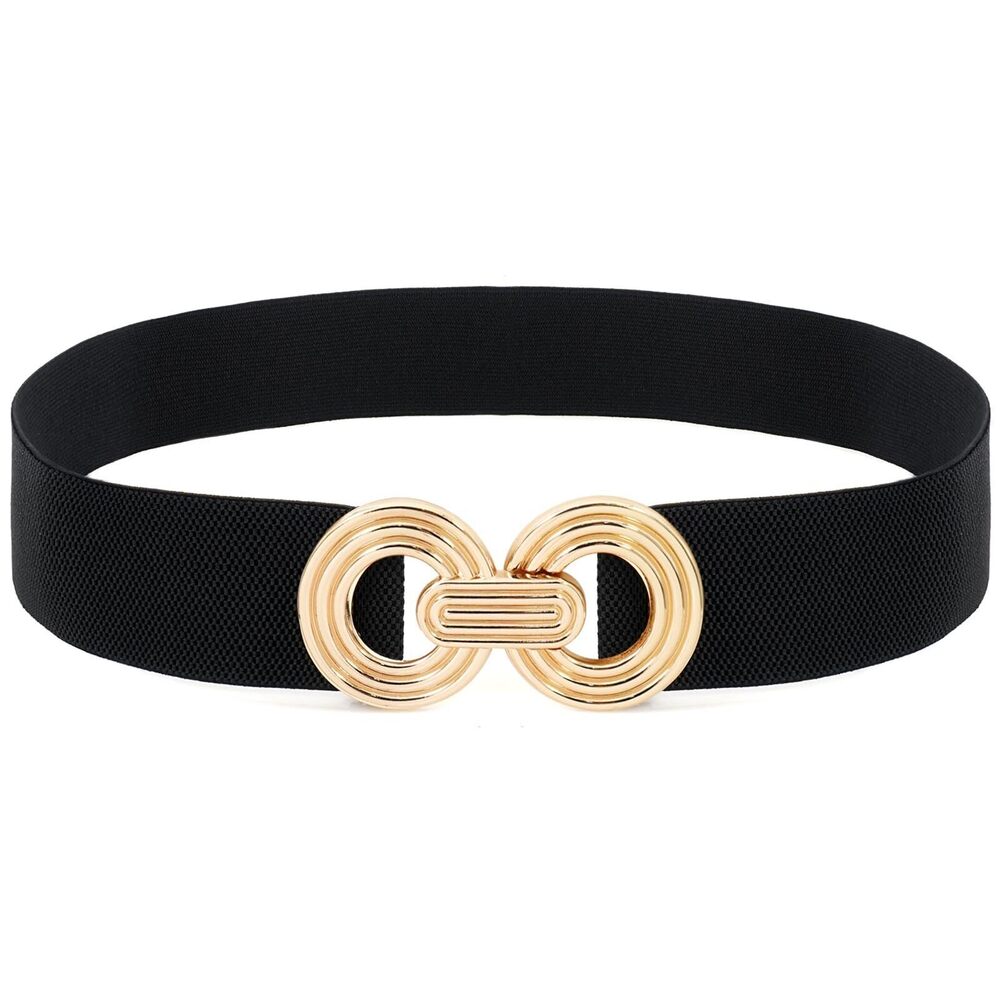 8139 Women's Wide Elastic Waist Belt Fashion Stretchy Waistband